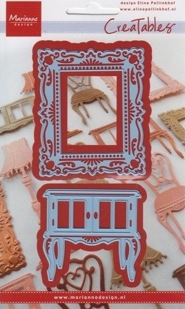 60 - LR0268 - Marianne Design - Creatables - Cupboard and frame