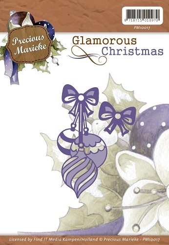 275 - PM10017 - Precious Marieke - Glamorous Christmas - Christmas baubles
