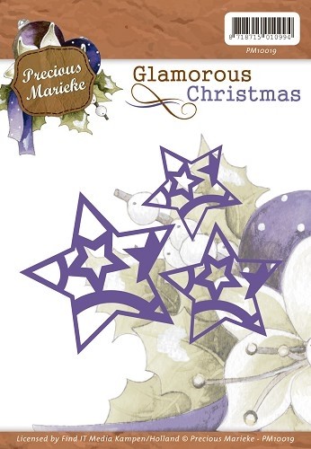 273 - PM10019 - Precious Marieke - Glamorous Christmas - Stars