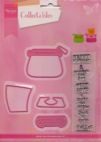 123- COL1358 - Marianne Design - Collectables - Eline's typewriter