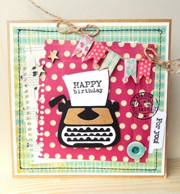 123- COL1358 - Marianne Design - Collectables - Eline's typewriter