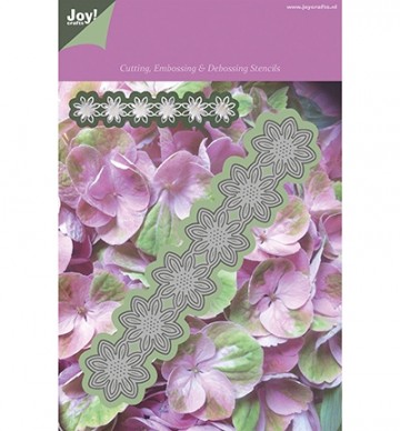 162 - 1201/0088 - Joy! Crafts  - Cutting & Embossing & Debossing Stencil - Bloem 8 punt
