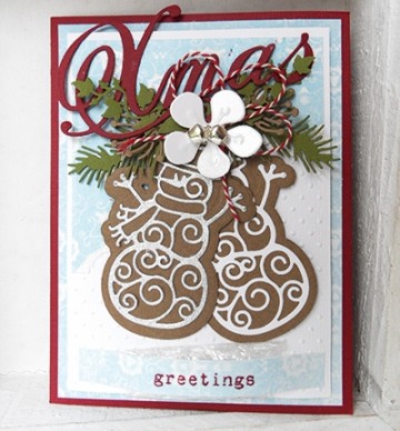 172 - CR1285 - Marianne Design - Craftables - Filigree Snowman