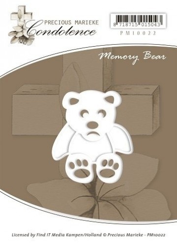 316 - PM10022 - Precious Marieke - Condoleance - Memory Bear