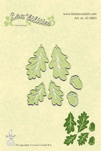 176 - 45.9883 - Lea'bilities - Autumn leaves snij en embossing mal
