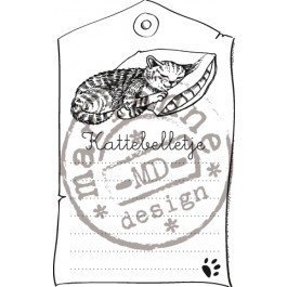 312 - CS0915 - Marianne Design - Cling Stamp - Kattebelletje