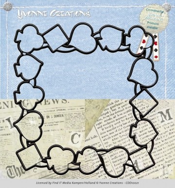 229 - CDD10021 - Yvonne Creations - Cut & Emboss Die - Frame