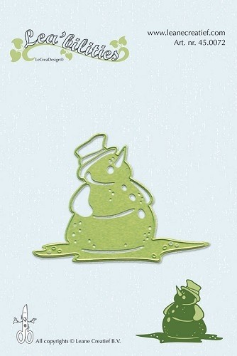 230 - 45.0072 - Lea'bilities - Snowman snij en embossing mal