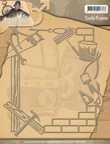 249 - ADD10028 - Die - Amy Design - Its a Mans World - Tools Frame