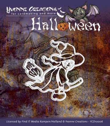 270 - YCD10006 - Die - Yvonne Creations - Halloween - Witch