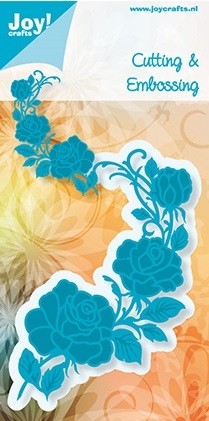 278 - 6002/0368 - Joy! Crafts - Cutting & Embossing Stencil - Rozenhoek