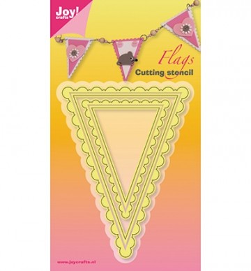 35 - 6002/3005 - Joy! Crafts - Cutting Stencil - Vlaggen