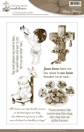 325 - PMCS10001 - Clear Stamp - Precious Marieke - Condoleance