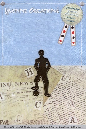 330 - CDD10010 - Die - Yvonne Creations - Men - Soccerplayer