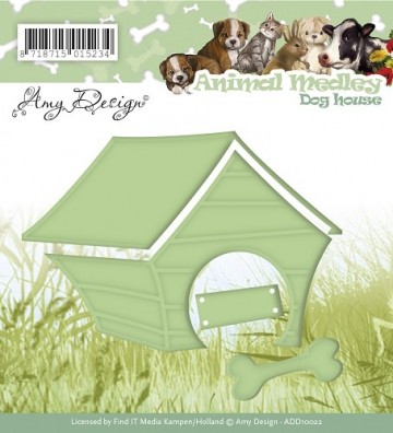331 - ADD10022 - Die - Amy Design - Animal Medley - Dog house