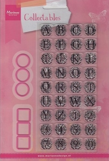 341 - COL1380 - Marianne Design - Collectables - Vintage Alphabet