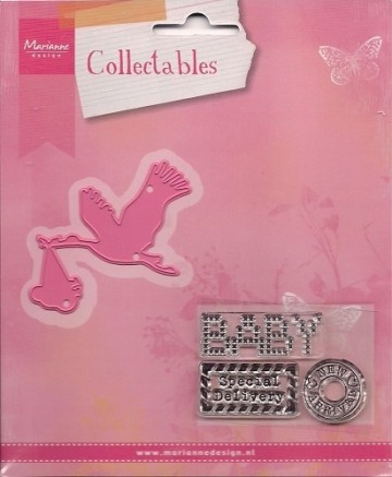 366 - COL1381 - Marianne Design - Collectables - Stork