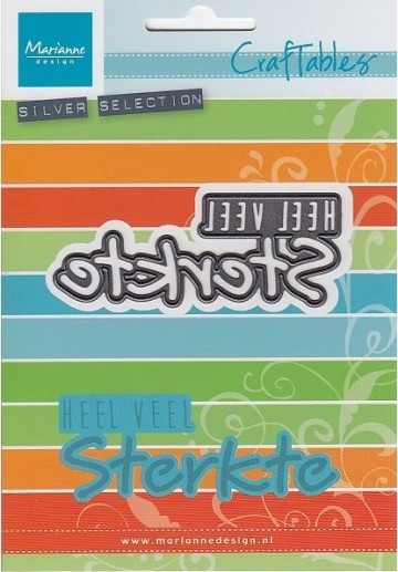 372 - CR1312 - Marianne Design - Craftables - Heel veel sterkte