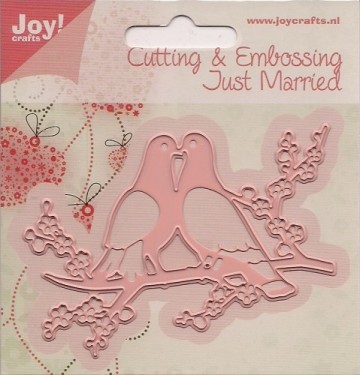 377 - 6002/0383 - Joy! Crafts - Cutting & Embossing Stencil - Just Married - Duiven