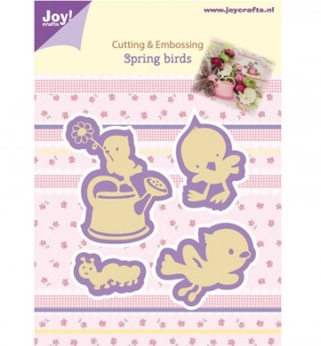 387 - 6002/0434 -  Joy! Crafts - Cutting & Embossing Stencil - Spring birds