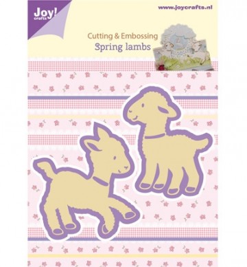 388 - 6002/0435 - Joy! Crafts - Cutting & Embossing Stencil - Spring lambs