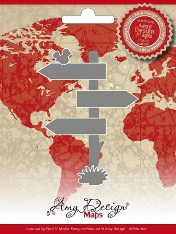 44 - ADM10001 - Die - Amy Design Maps - Road signs