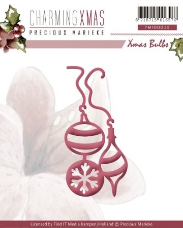 444 - PM10039 - Precious Marieke - Charming Xmas - Bulbs