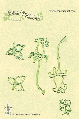 455 - 45.7681 - Lea’bilities -  Frame Rozen snij en embossing mal