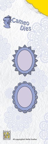 457 - CAD001 - Nellie Snellen - Jumbo: star-flower oval frames