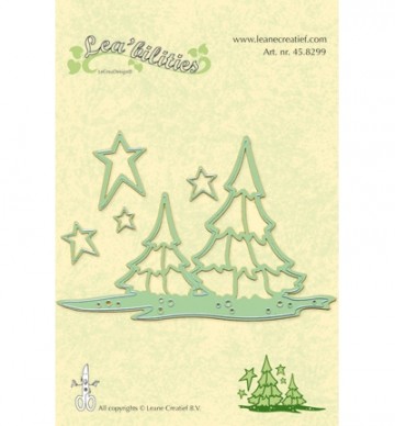 194 - 45.8299 - Lea'bilities - Scenery trees snij en embossing mal