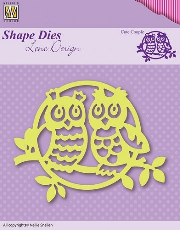 463 - SDL003 - Nellie Snellen - Shape Die - Lene Design - Cute couple
