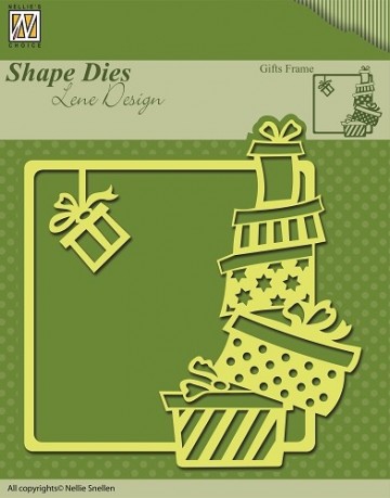 477 - SDL006 - Nellie Snellen - Shape Dies - Christmas - Gifts frame