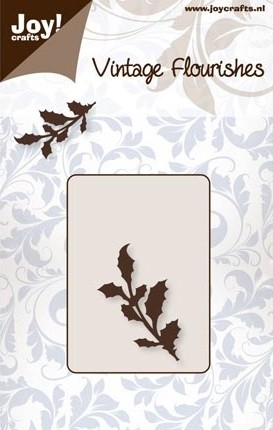 492 - 6003/0059 - Joy! Crafts - Cutting Stencil - Vintage Flourishes holly