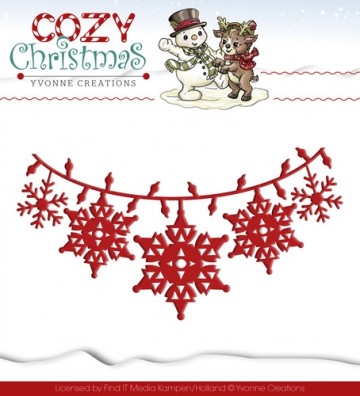 501 - YCD10036 - Die - Yvonne Creations - Cozy Christmas - Christmas Lights