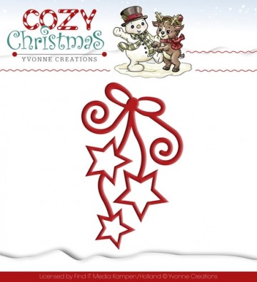 504 - YCD10039 - Die - Yvonne Creations - Cozy Christmas - Hanging Stars