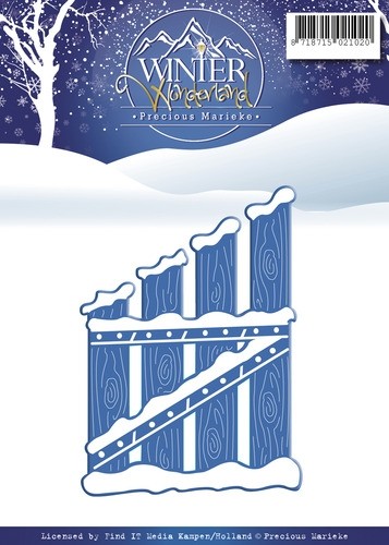 520 - PM10050 - Precious Marieke - Winter Wonderland - Wooden Fence