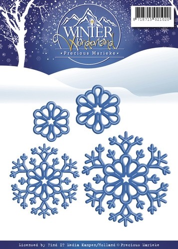 523 - PM10051 - Precious Marieke - Winter Wonderland - Snowflakes