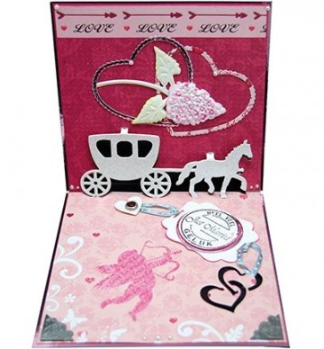 551 - 6003/2002 - Joy! Crafts - Pop Up stencil - Open Up - Wedding - Koets