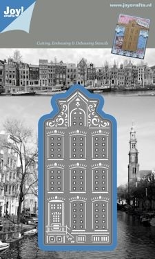 580 - 1201/0085 - Joy! Crafts - Lin & Lene Design - Cutting, Embossing & Debossing Stencil - Huisje punt