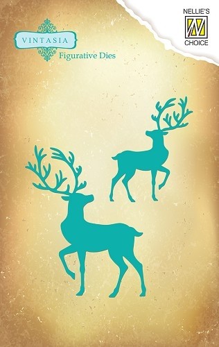 582 - VIND 019 - Nellie Snellen - Vintasia - Figurative Dies - Animals - Reindeer