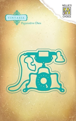 584 - VIND 016 - Nellie Snellen - Vintasia - Figurative Dies - Images - Telephone