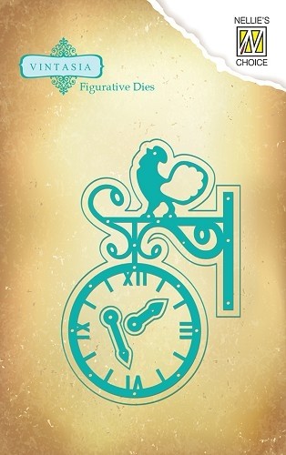 585 - VIND 013 - Nellie Snellen - Vintasia - Figurative Dies - Images - Clock