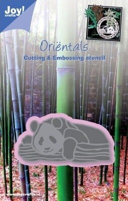 587 - 6002/0232 - Joy! Crafts - Cutting & Embossing Stencil - Orientals - Panda