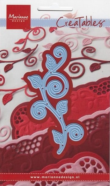 616 - LR0414 - Marianne Design - Creatables - Swirls & leaves