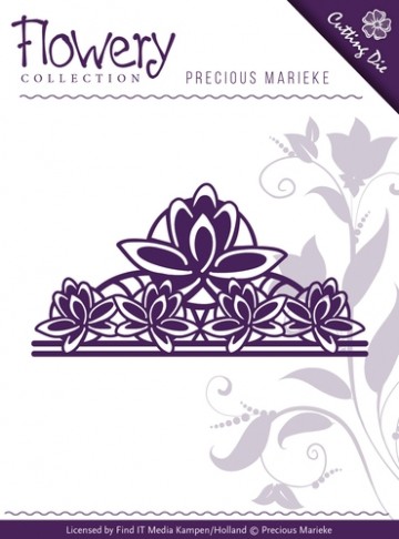 640 - PM10062 - Precious Marieke - Flowery - Fleur-de-Lis Ornament