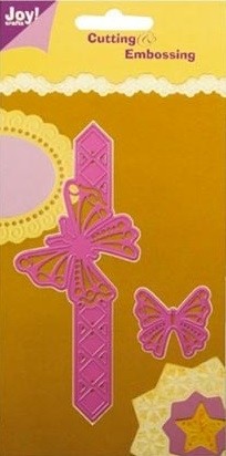 650 - 6002/0042 - Joy! Crafts - Cutting & Embossing Stencil - Mery Vlinder recht