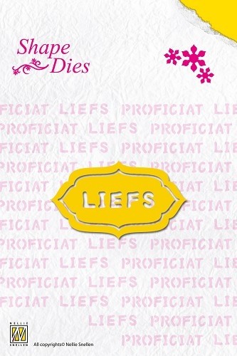 658 - SD025 - Nellie Snellen - Shape die - Oval frames - Liefs