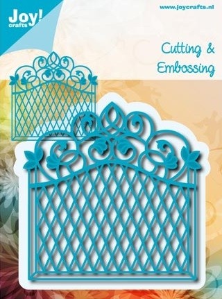 663 - 6002/0563 - Joy! Crafts - Cutting & Embossing Stencil - Hek groot / Achtergrond mal