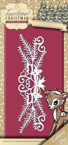 669 - YCD10055 - Die - Yvonne Creations - Traditional Christmas - Holiday Garland