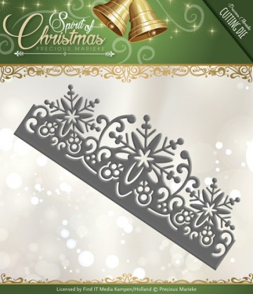 698 - PM10068 - Precious Marieke - Spirit of Christmas - Snowflake Border